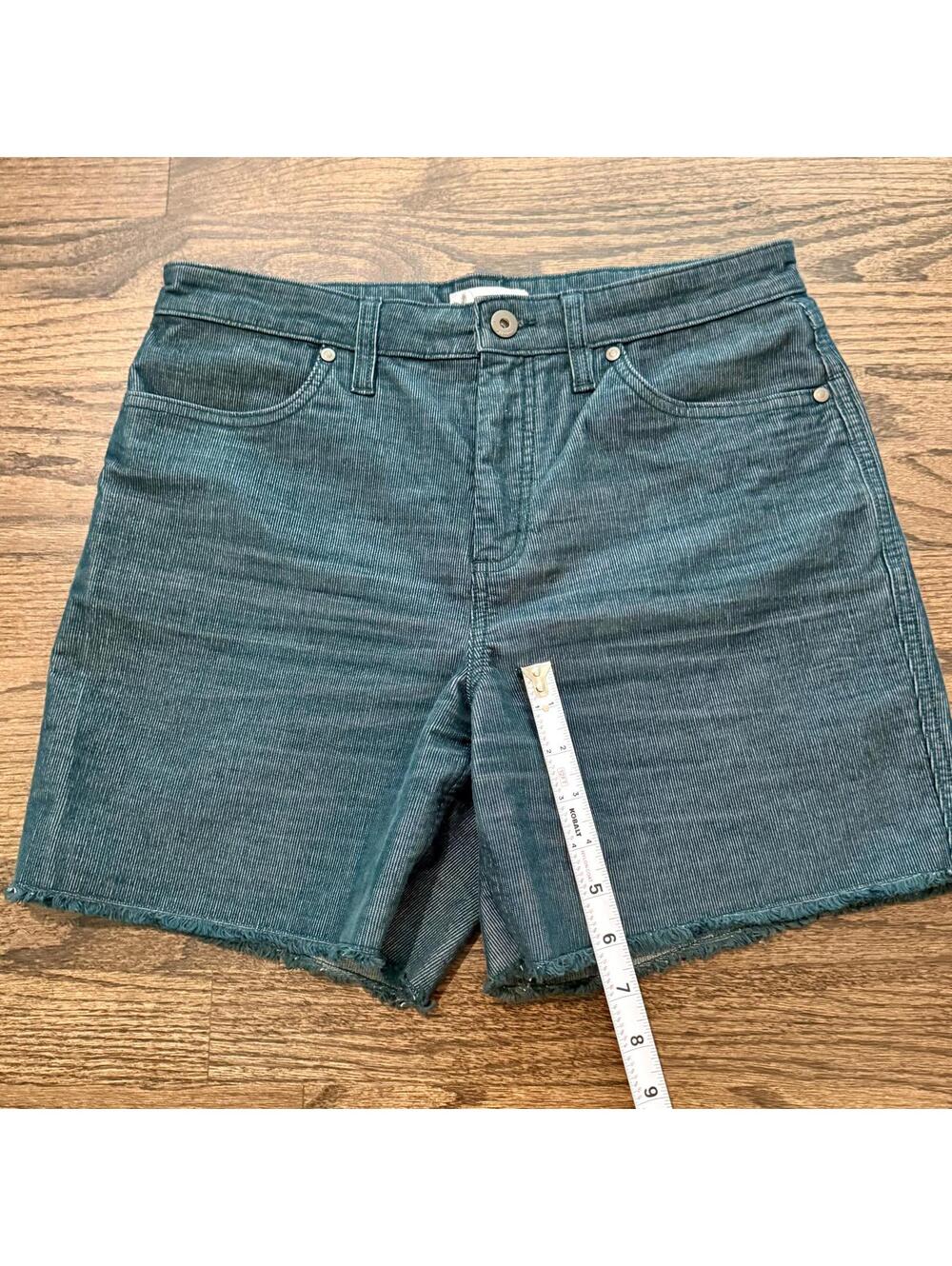 New Carve Designs 6” Oahu Blue Teal Corduroy Shorts Size 6 - Picture 6 of 7